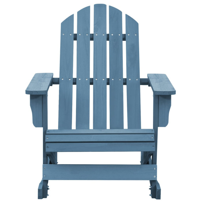 Adirondack Rocking Chair Lounge Patio Chair for Garden Solid Wood Fir, Blue