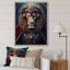 «Majestic Lion Portrait Antique King», reproduction d'art sur lion