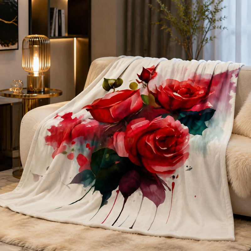 Jeté en flanelle douillette Cozy, L 40 po x l 30 po