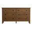 Commode 6 tiroirs 55,1 po pour le salon, la chambre à coucher-447121156