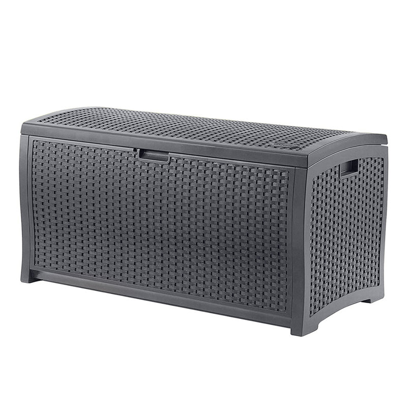 Suncast 21.5'' W 73 Gallons Water Resistant Plastic Lockable Deck Box in Black