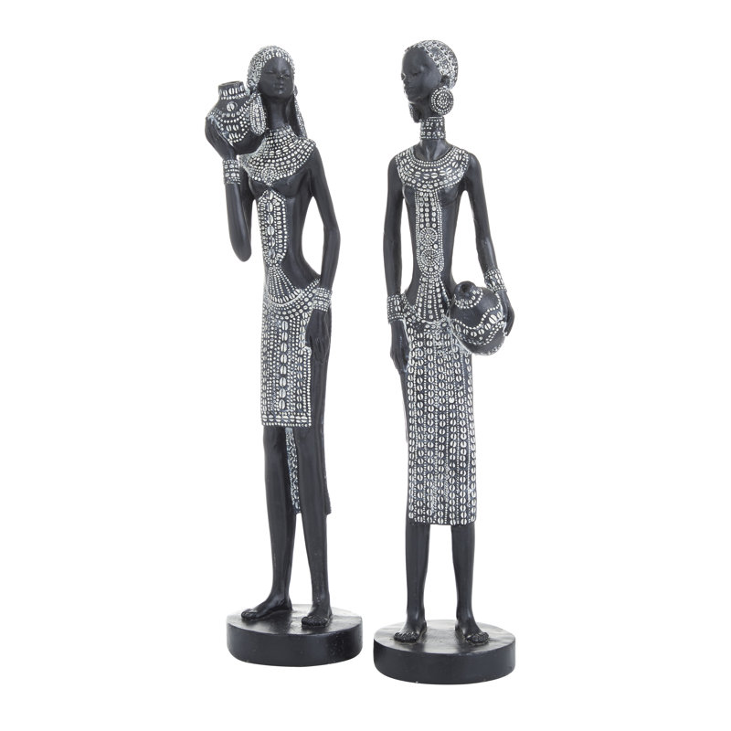 Ensemble de 2 figurines en polystone Eichelberger