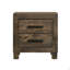 2 Drawers MDF Nightstand