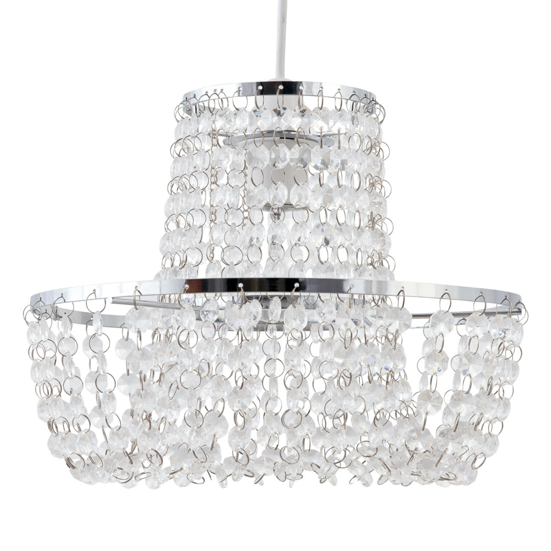 19cm H Plastic Novelty Pendant Shade ( Uno ) in Clear