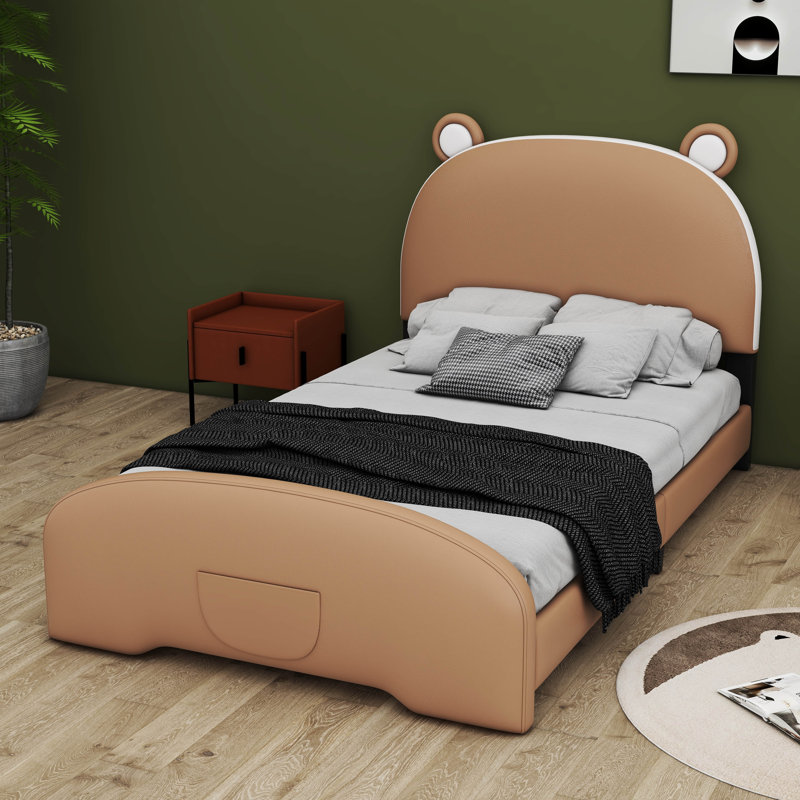 Lit pour enfants Lemonte, Brun