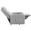 Fauteuil inclinable gris capitonné
