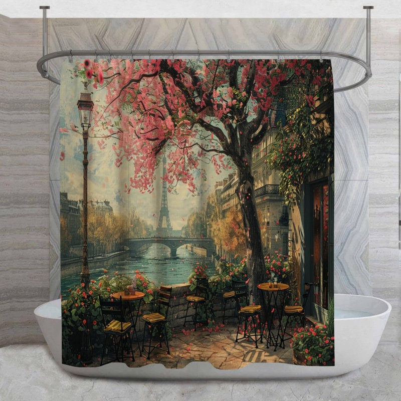 Hunberto Shower Curtain, 84" H x 70" W