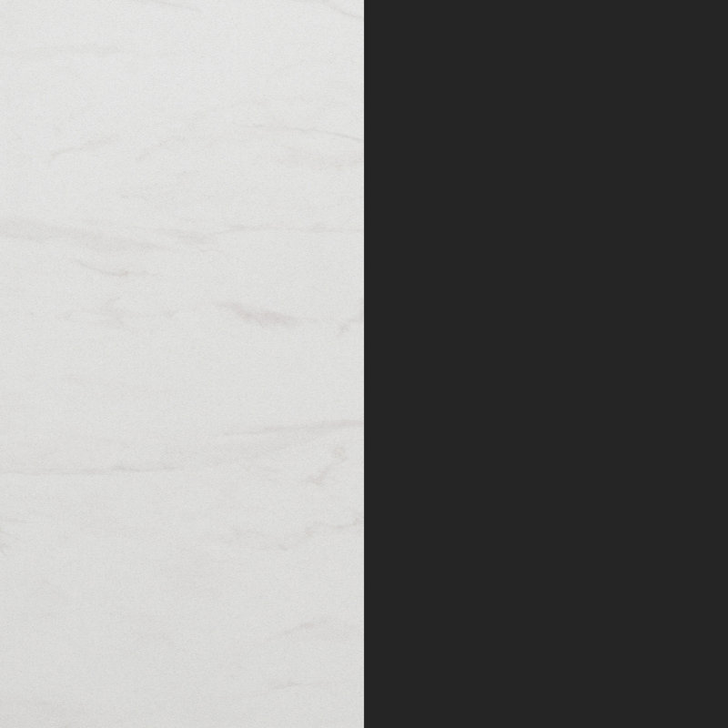 Plateau de table rond rond sans couture avec hauteur de table entrecroisée, H 29,5 po x L 23,5 po x l 23,5 po, Blanc