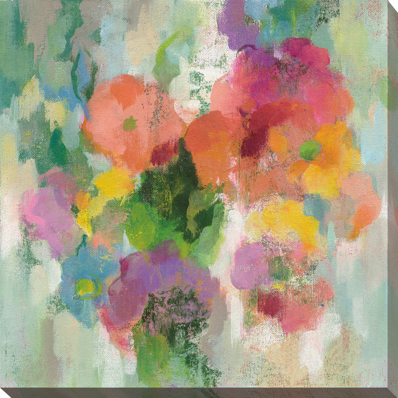 " Colorful Garden II ", 18" H x 18" W