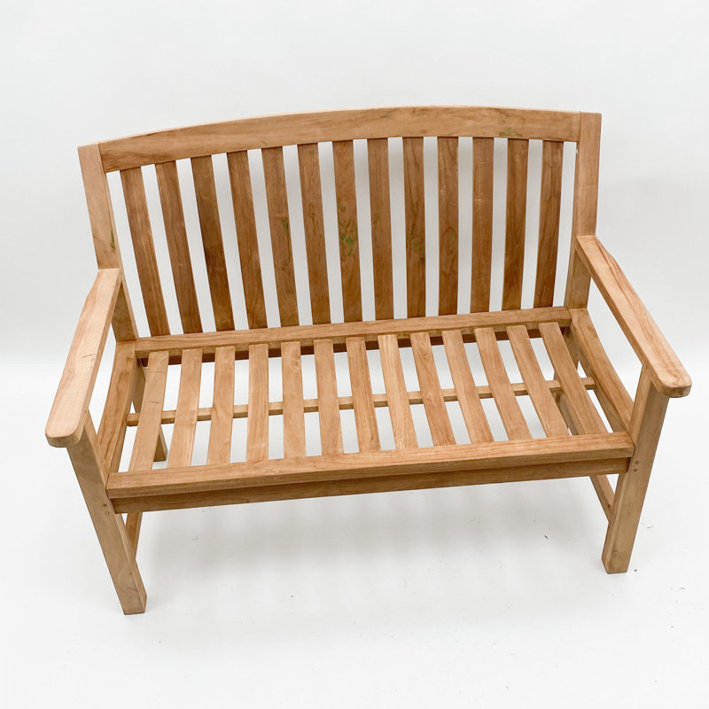 Hartlepool Zaire Teak Bench, H 93 x W 120 x D 53cm