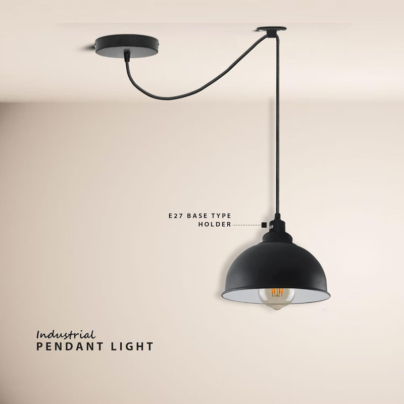 - Light Black Dome Pendant, 1