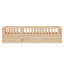  Lit sur pied en bois de taille Montessori avec barrière et porte haute sécurité, structure de lit pour enfant avec fabrication intégrée-485414766-485414769