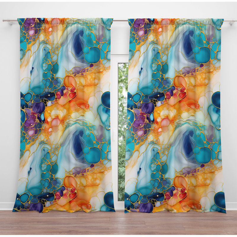 Julee Room Darkening Curtain Pair, 20" W x 52" L
