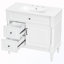 Armoire de salle de bain autoportante avec tiroir rabattable-60956899