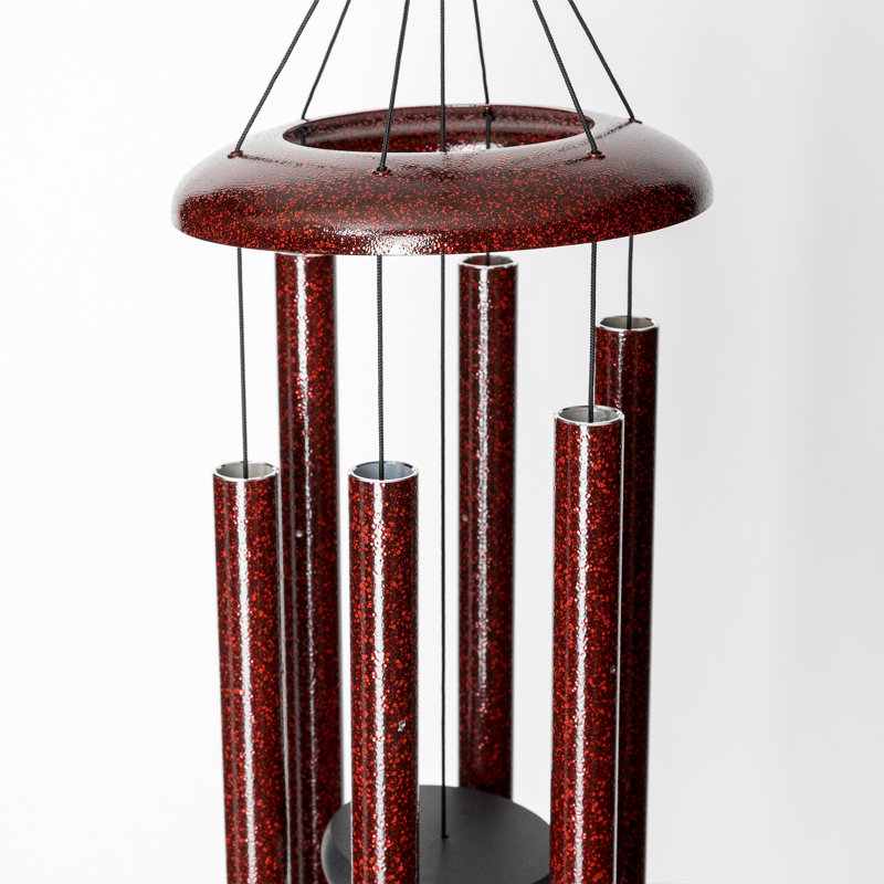 Ruby Splash 30" Aluminum Wind Chime for Patio and Garden