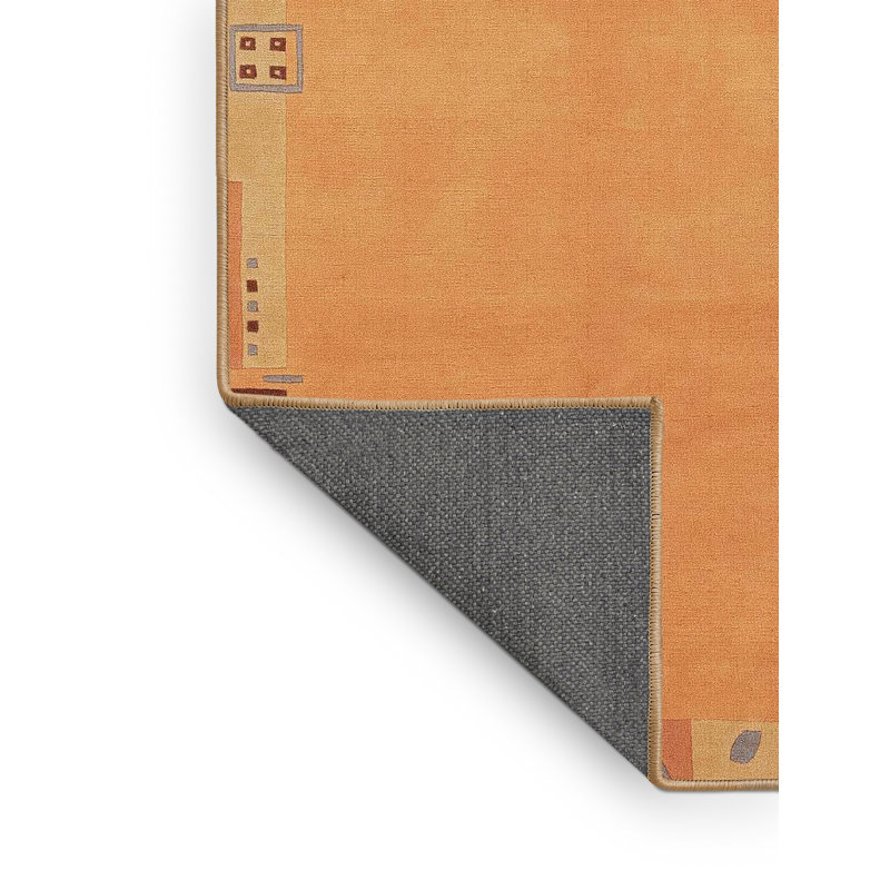 Tapis décoratif multicolore à motif abstrait, Rectangle 5 pi x 7 pi