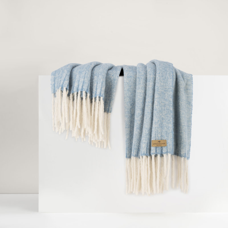Andes Throw, Sky Blue