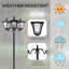 Lampadaire solaire 72 po Ridgee