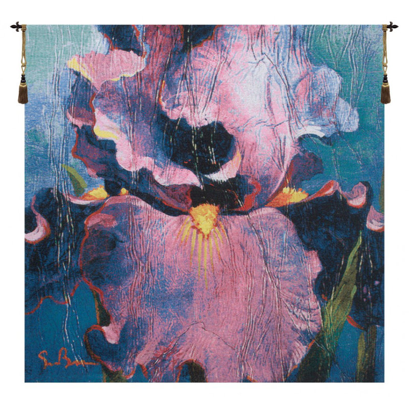 Loom Woven Cotton Blend Wall Hanging, 37" H x 37" W x 0.15" D