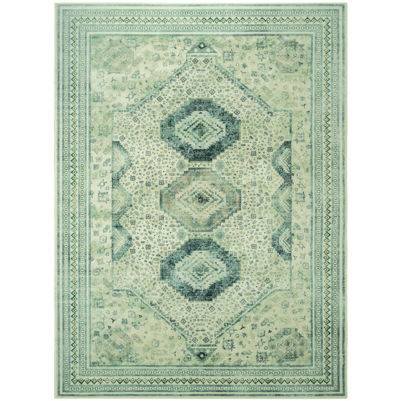 Tapis de salon à motif géométrique Straub, Rectangle 6 pi x 9 pi