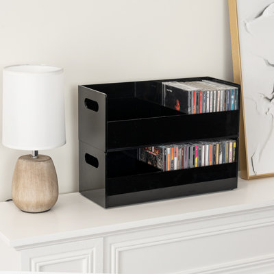 2 Piece Acrylic Cd Storage Rack by Ebern Designs