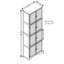 Armoire de rangement haute 72,4 "avec 8 portes et 4 tablettes, bibliothèque, salon, cuisine, salle à manger, armoire de rangement autoportante, chêne-630076034