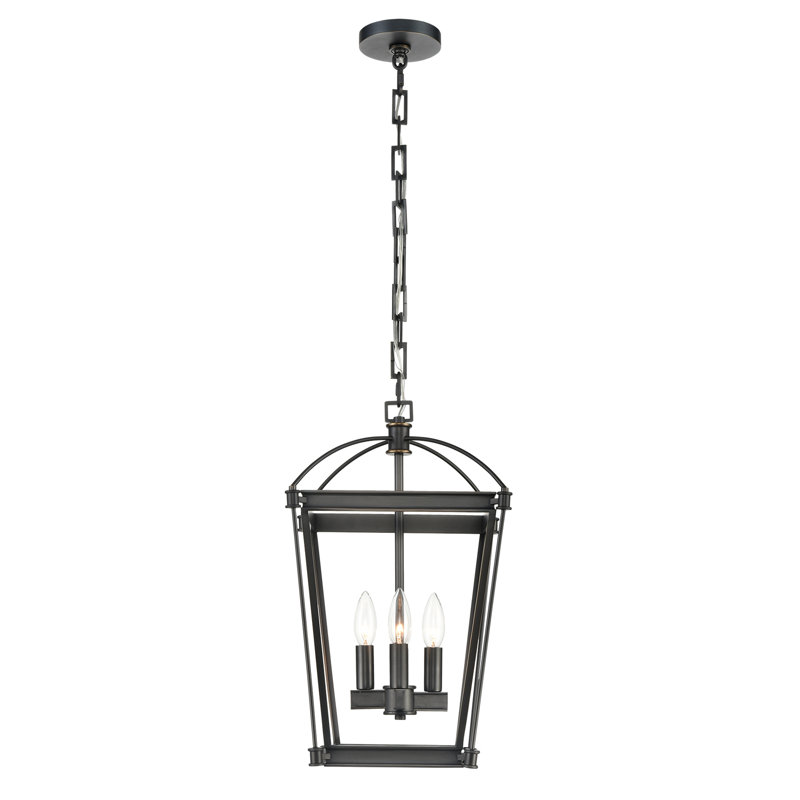 Luminaire suspendu carré / rectangulaire Manor, Bronze urbain