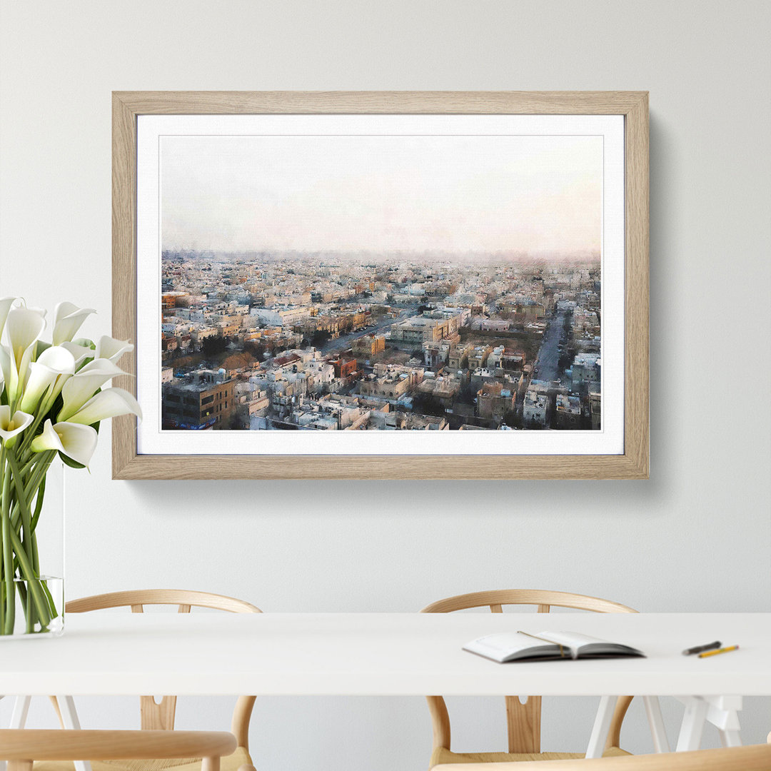 Riyadh Skyline in Saudi Arabia - Picture Frame Painting