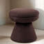 Finition brune 1Pc Tabouret d'appoint rond Teddy