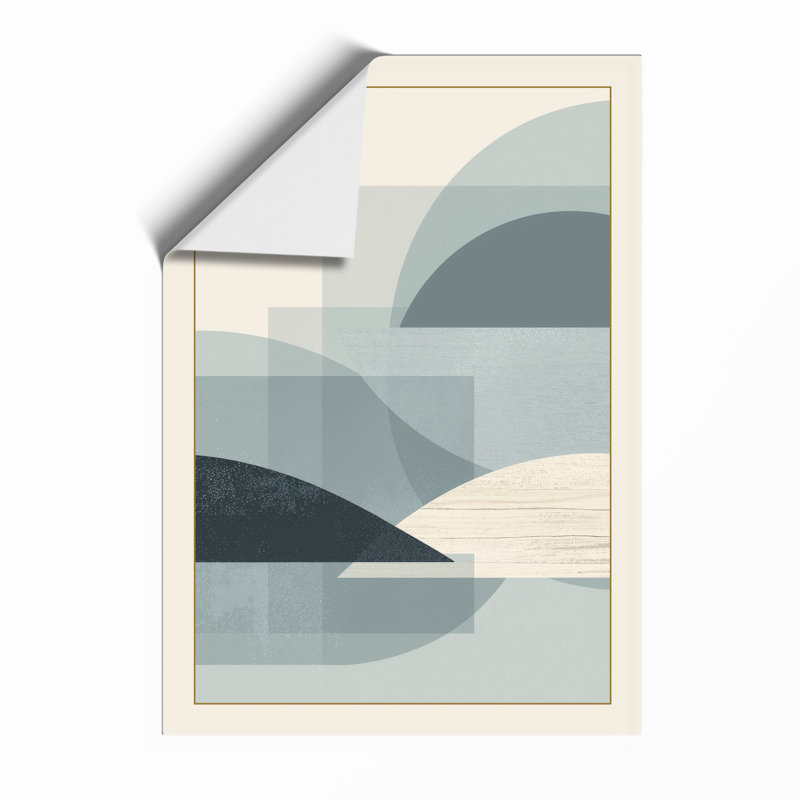 Layered Forms Minimalist - Framed Print, A1 - 84.1 x 59.4 cm, Unframed