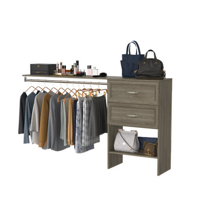 Unité de base avec 2 tiroirs de style traditionnel et une tablette supérieure