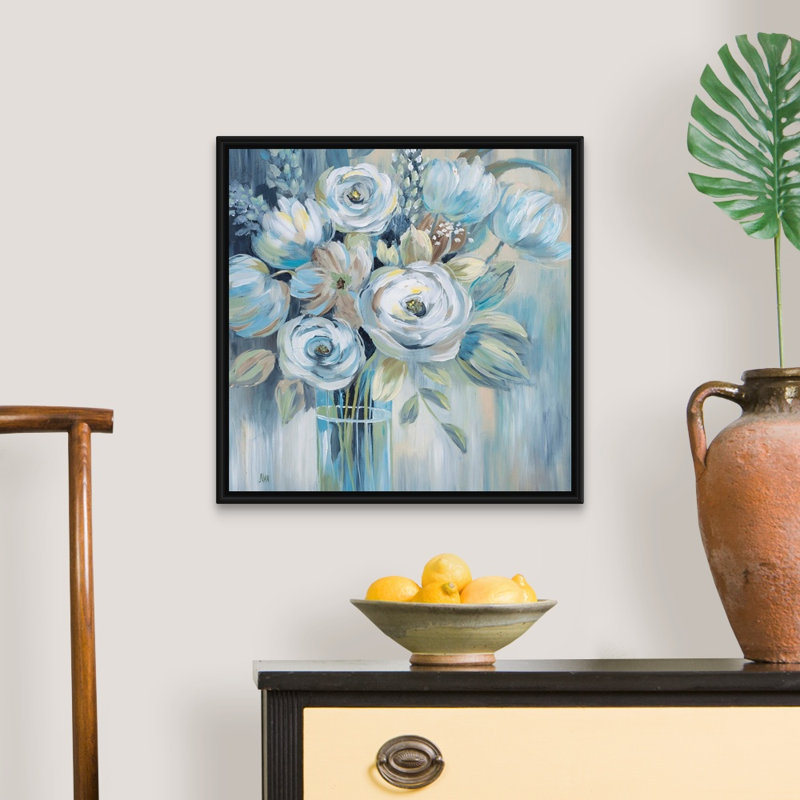 Flourish - reproduction d'art sur toile, Cadre flottant noir, H 21,7 po x l 21,7 po x P 1,75 po