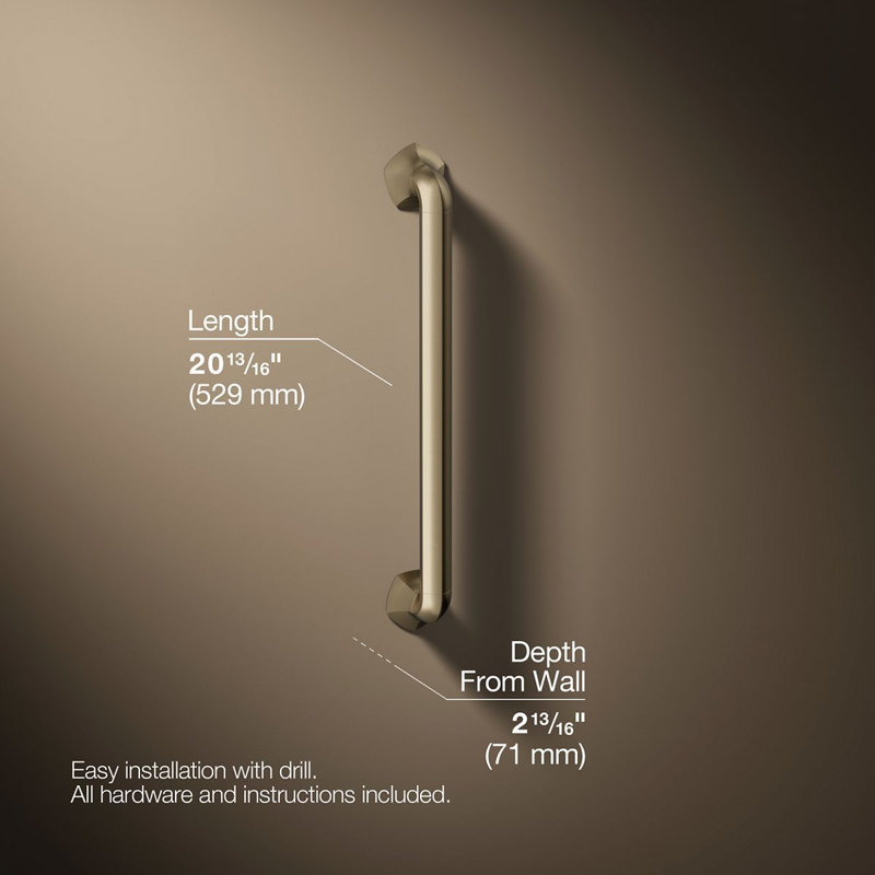 Occasion Grab Bar, 18", Vibrant Brushed Bronze