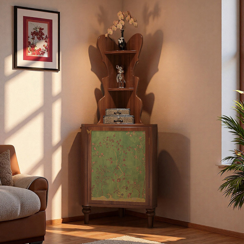 Armoire de coin Modern Art, Noyer