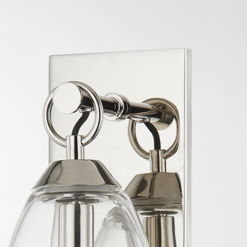 Nantucket 1 Light Wall Sconce, Polished Nickel