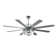 Modern 72" DIY Shade 8-Blade Dimmable Ceiling Fan with LED Lights and Remote, Reversible Ceiling Fan