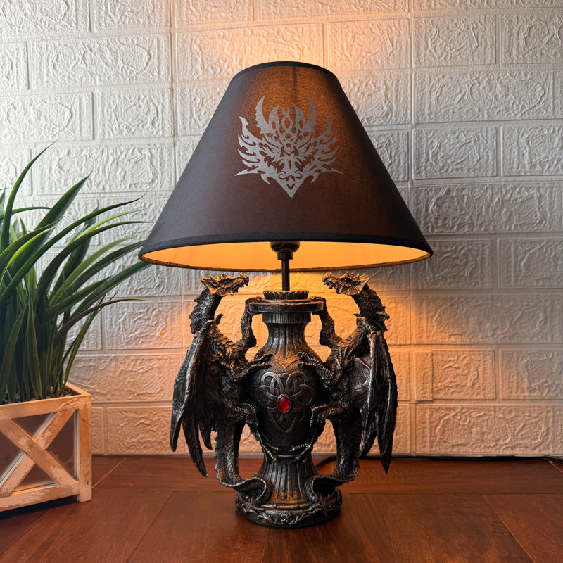 Lampe de table noire 19 po Pamela