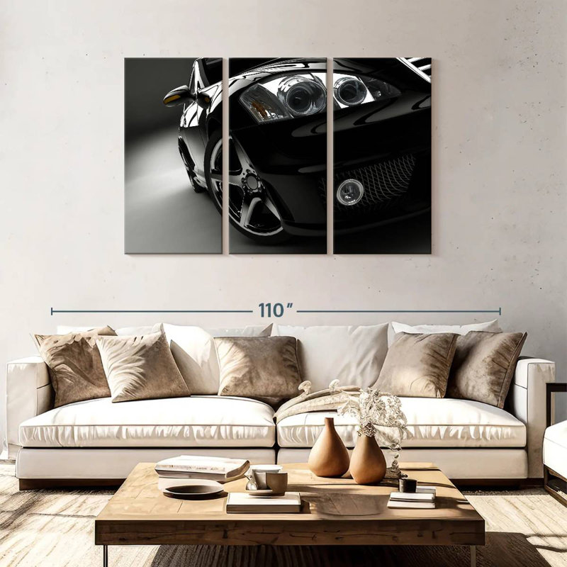 Phares de voiture noirs Mehar, H 48 po x l 74 po