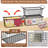 4 Pack Stackable Deep Freezer Organizer Bins for 7 Cu.FT Small Chest Freezer