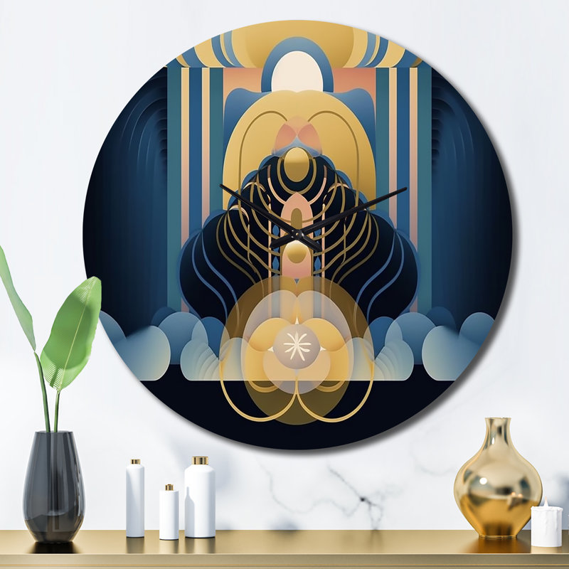 Bellafonte - Modern Geometric Wall Clock, Large