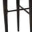 Round Patio Bar Table, All Weather With Iron Support, 41" H 32.5" W L, Brown Multi Style Chic Table In Hue - , Frame, X 34.21" D