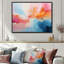 «Pink Bliss Sunset Celebration», art mural abstrait-233615315-233614383