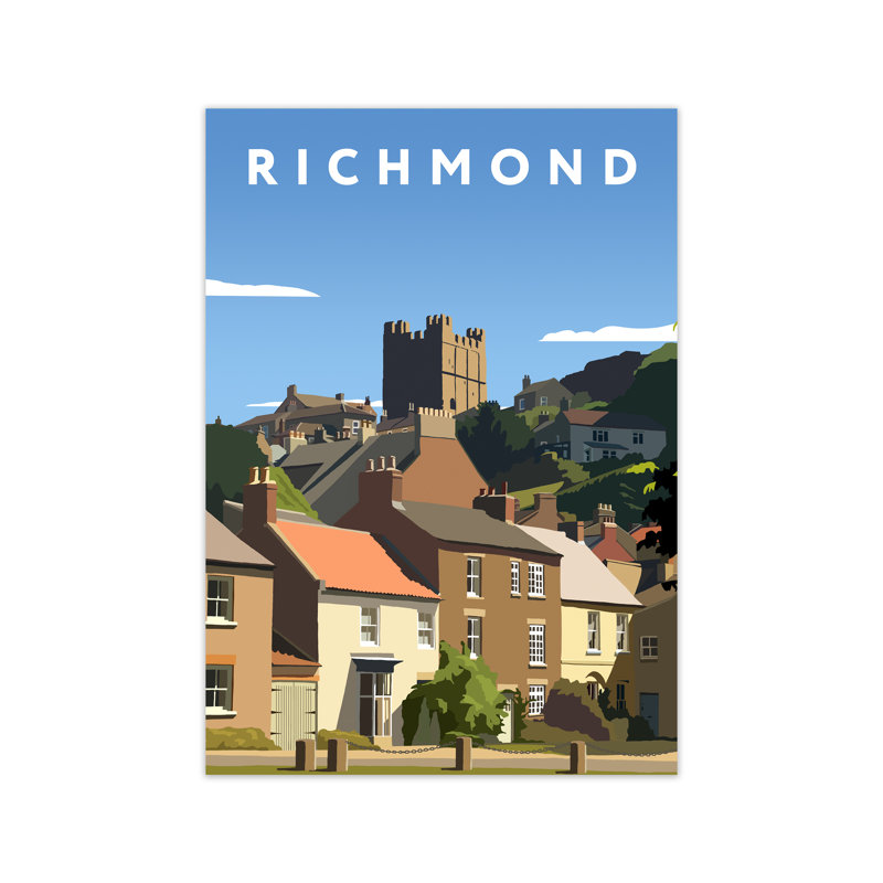 Richmond Town by Richard O'Neill - Print, Unframed, 84.1cm H x 59.4cm W x 3cm D