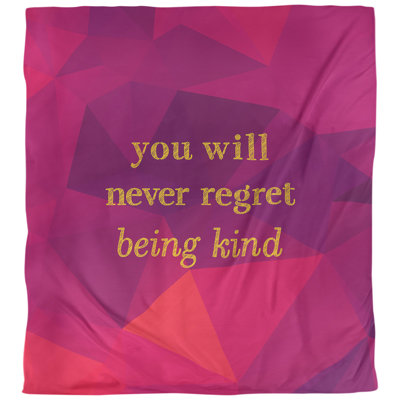 Housse de couette simple be kind quote