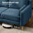 Lagoa 59.8" W Boucle Square Arm Loveseat -1545982585