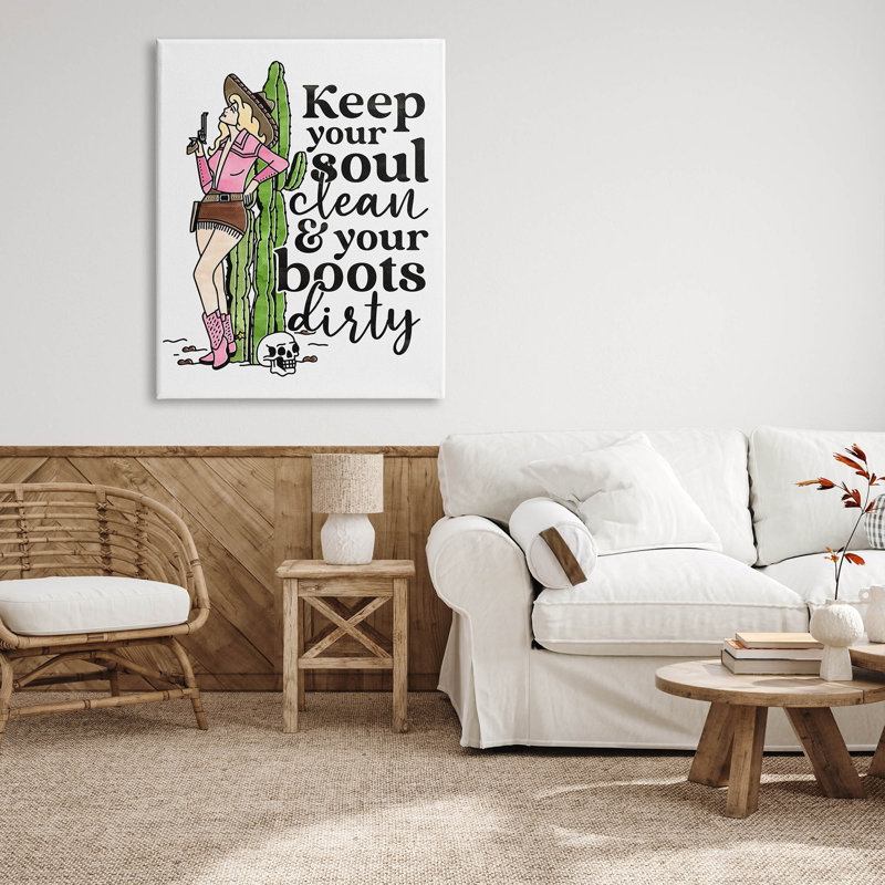 «Keep Soul Clean & Bottles» par Erica Billups, H 48 po x l 36 po x P 1,5 po, Toile tendue