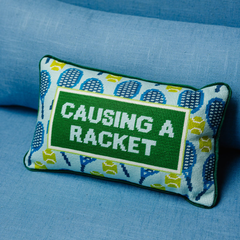 Causing A Racket Needlepoint