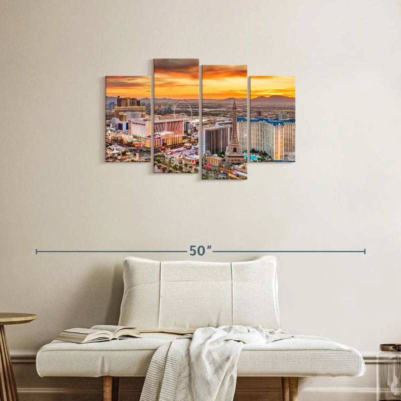 Sireci Las Vegas Skyline, 22"H x 36"W