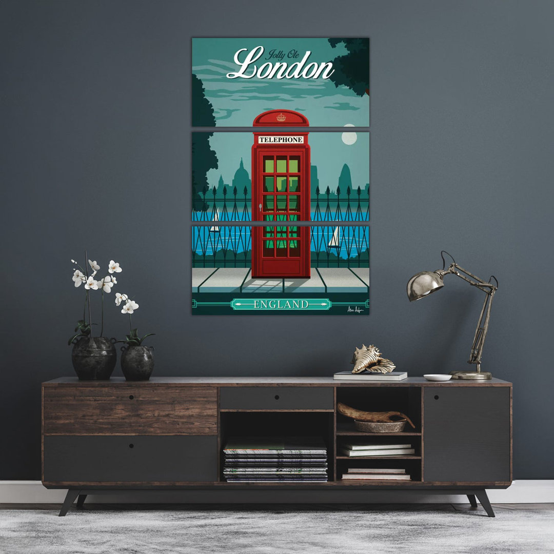 London - Galerie-verpackte Leinwand Giclée