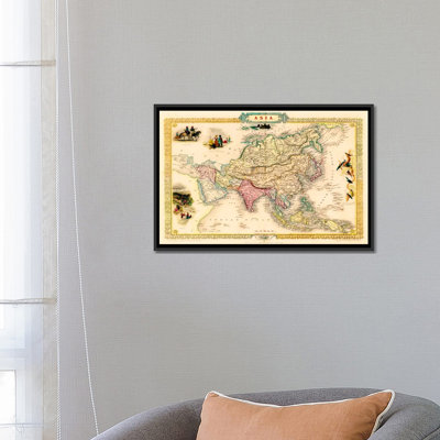 Antique Maps " Antique Map Of Asia (1851) " by John Tallis